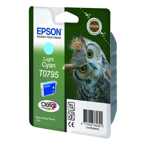 Epson T0795 cartucho cian claro (original) C13T07954010 023150 - 1