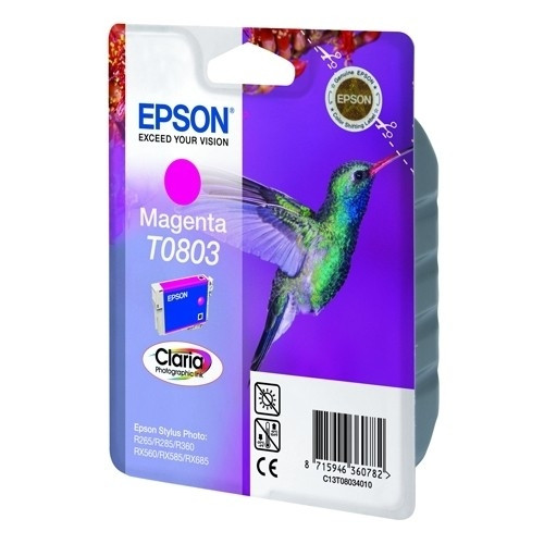 Epson T0803 cartucho de tinta magenta (original) C13T08044011 901994 - 1