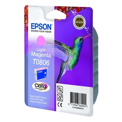Epson T0806 cartucho magenta claro (original) C13T08064011 902505 - 1