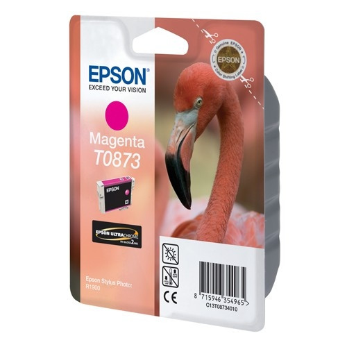 Epson T0873 cartucho de tinta magenta (original) C13T08734010 023306 - 1