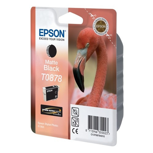Epson T0878 cartucho de tinta negro mate (original) C13T08784010 903162 - 1