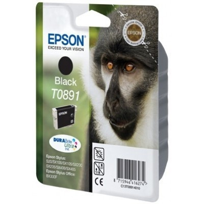 Epson T0891 cartucho de tinta negro (original) C13T08914011 901988 - 1