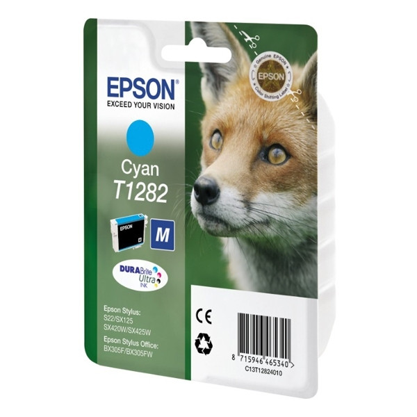 Epson T1282 cartucho de tinta cian (original) C13T12824011 C13T12824012 900659 - 1