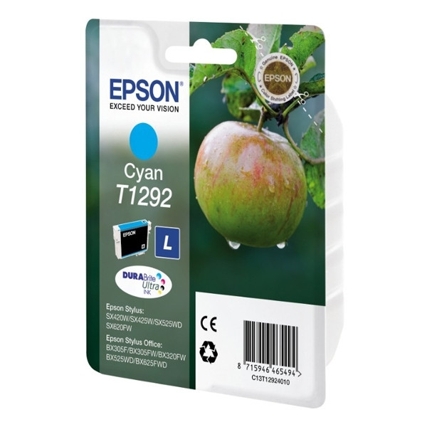 Epson T1292 cartucho de tinta cian XL (original) C13T12924011 C13T12924012 026290 - 1