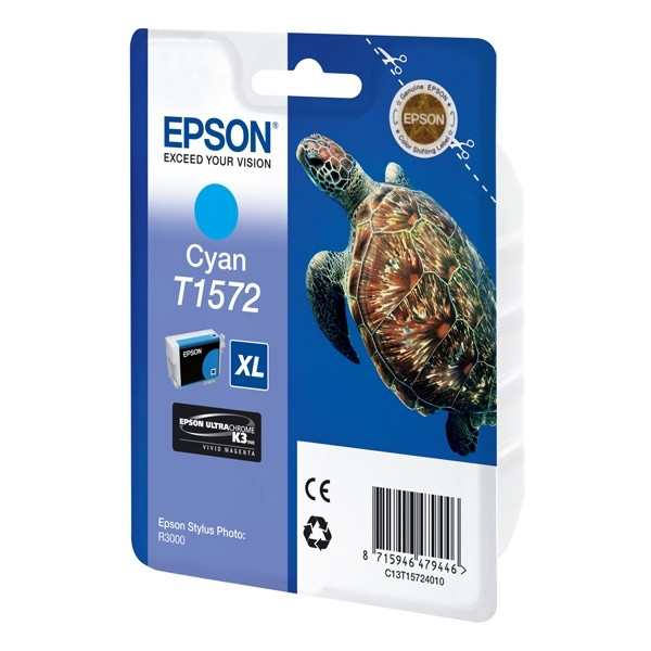Epson T1572 cartucho de tinta cian (original) C13T15724010 026356 - 1