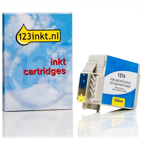 Epson T1574 cartucho de tinta amarillo (marca 123tinta) C13T15744010C 026361 - 1
