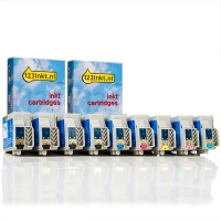 Epson T157 4x cartuchos de tinta (marca 123tinta) | Pack 4 negros + 5 colores 110805