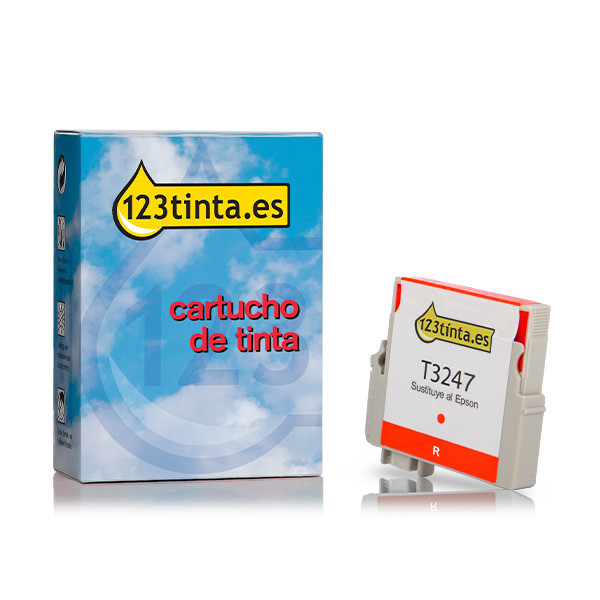 Epson T3247 cartucho rojo (marca 123tinta) C13T32474010C 026943 - 1