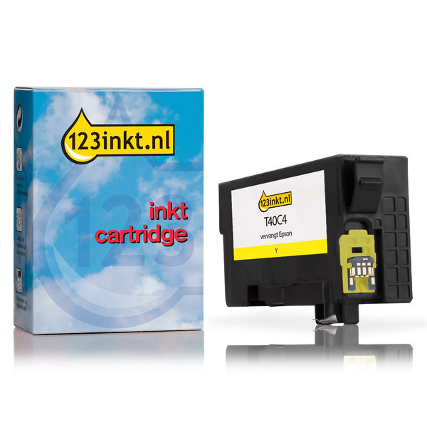 Epson T40C4 cartucho de tinta amarillo (marca 123tinta) C13T40C440C 083415 - 1