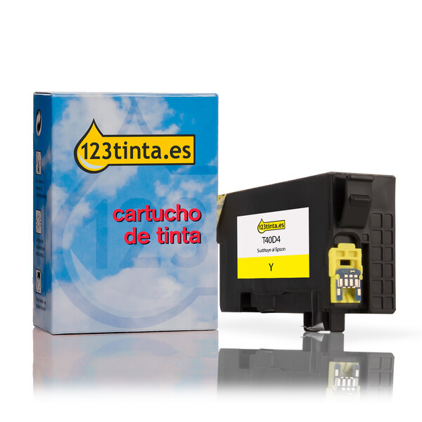 Epson T40D4 cartucho de tinta amarillo XL (marca 123tinta) C13T40D440C 083423 - 1