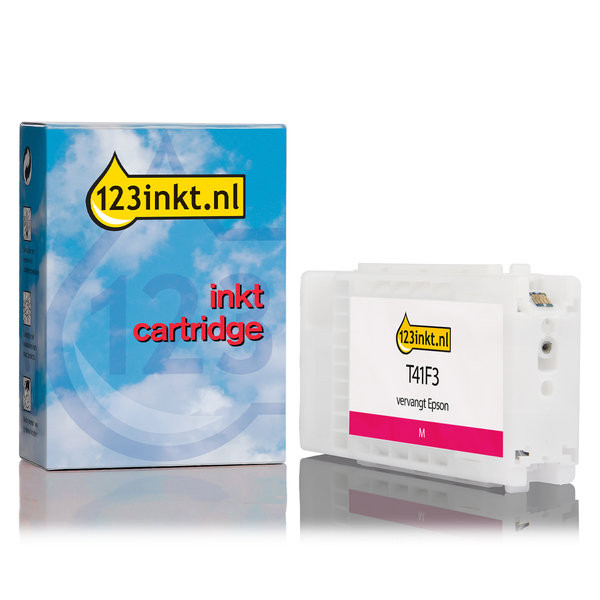 Epson T41F3 Cartucho de tinta magenta XL (marca 123tinta) C13T41F340C 083429 - 1