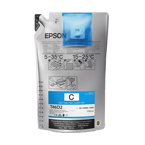 Epson T46D240 cartucho de tinta cian (original) C13T46D240 083468 - 1