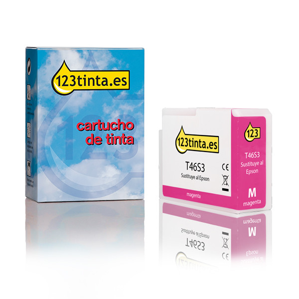 Epson T46S3 Cartucho de tinta magenta (marca 123tinta) C13T46S300C 083495 - 1