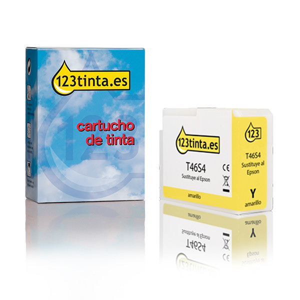 Epson T46S4 Cartucho de tinta amarillo (marca 123tinta) C13T46S400C 083497 - 1