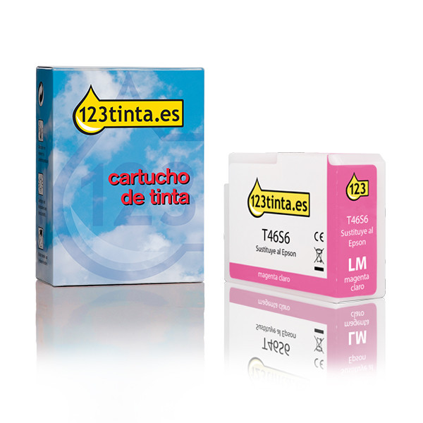 Epson T46S6 Cartucho de tinta magenta claro (marca 123tinta) C13T46S600C 083501 - 1