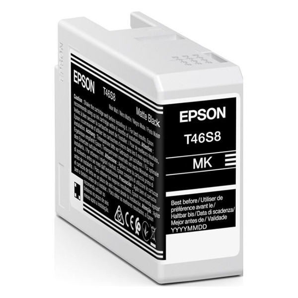 Epson T46S8 Cartucho de tinta negro mate (original) C13T46S800 083488 - 1