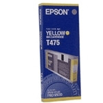 Epson T475 cartucho de tinta amarillo (original) C13T475011 025210 - 1