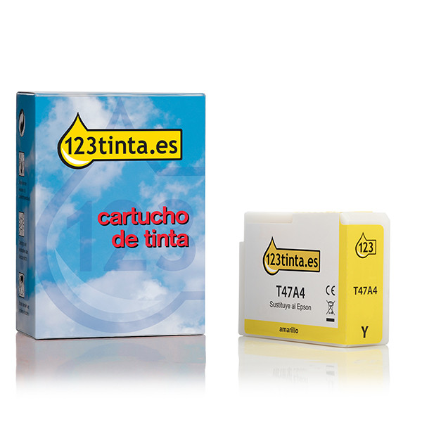 Epson T47A4 cartucho de tinta amarillo (marca 123tinta) C13T47A400C 083517 - 1