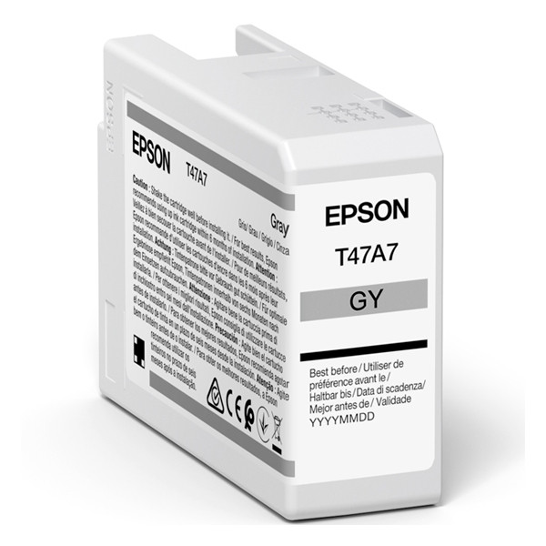 Epson T47A7 cartucho de tinta gris (original) C13T47A700 083522 - 1