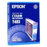 Epson T483 cartucho de tinta cian (original) C13T483011 025330 - 1