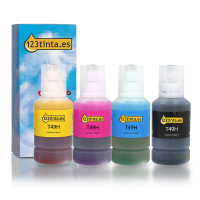 Epson T49H cartuchos de tinta (marca 123tinta) | Pack negro + 3 colores 110191