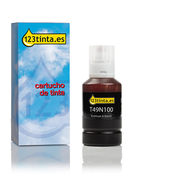 Epson T49N100 botella de tinta negra (marca 123tinta) C13T49N100C 024183 - 1