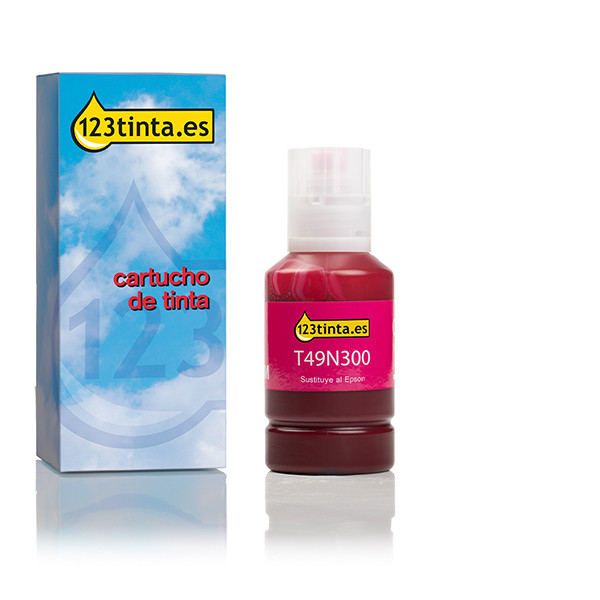 Epson T49N300 botella de tinta magenta (marca 123tinta) C13T49N300C 024187 - 1
