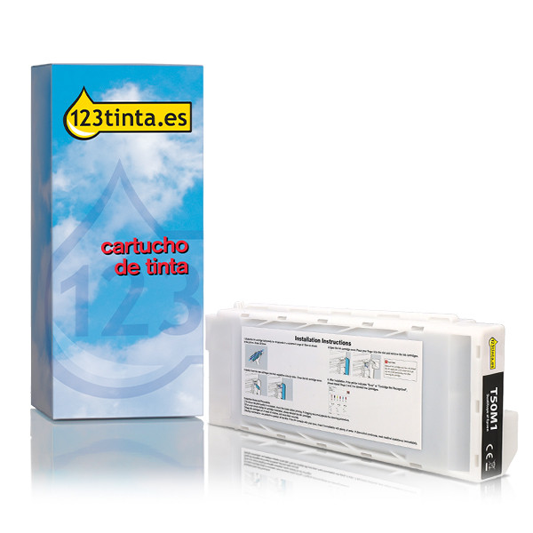 Epson T50M1 Cartucho de tinta negro fotográfica (marca 123tinta) 024139 - 1