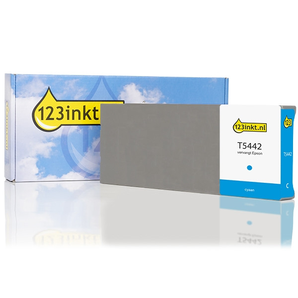 Epson T5442 cartucho de tinta cian XL (marca 123tinta) C13T544200C 025551 - 1