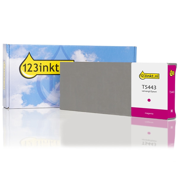 Epson T5443 cartucho de tinta magenta XL (marca 123tinta) C13T544300C 025561 - 1
