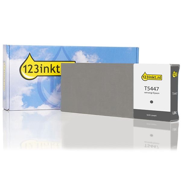 Epson T5447 cartucho de tinta gris XL (marca 123tinta) C13T544700C 025601 - 1