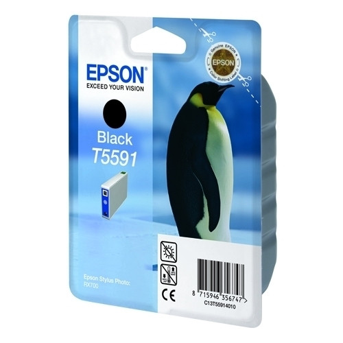 Epson T5591 cartucho de tinta negro (original) C13T55914010 022920 - 1