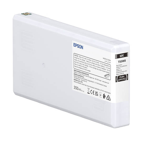 Epson T55W8 cartucho de tinta negro mate (original) – imagen 2