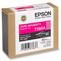 Epson T580A cartucho magenta vivo (original) C13T580A00 025912