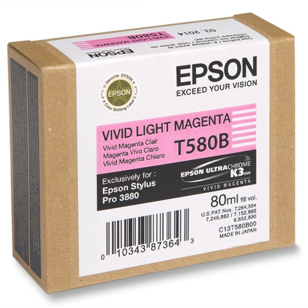 Epson T580B cartucho magenta vivo claro (original) – imagen 2