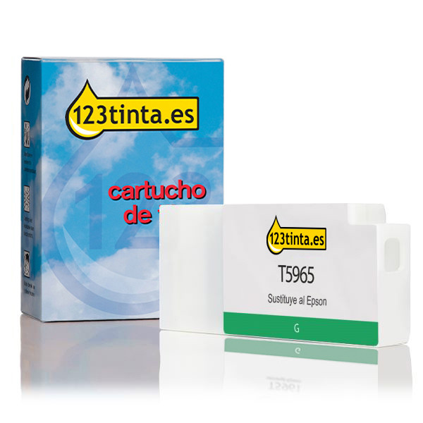 Epson T596B cartucho de tinta verde (marca 123tinta) C13T596B00C 026249 - 1