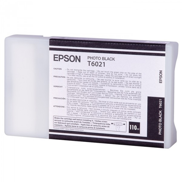 Epson T6021 cartucho negro foto (original) C13T602100 026018 - 1
