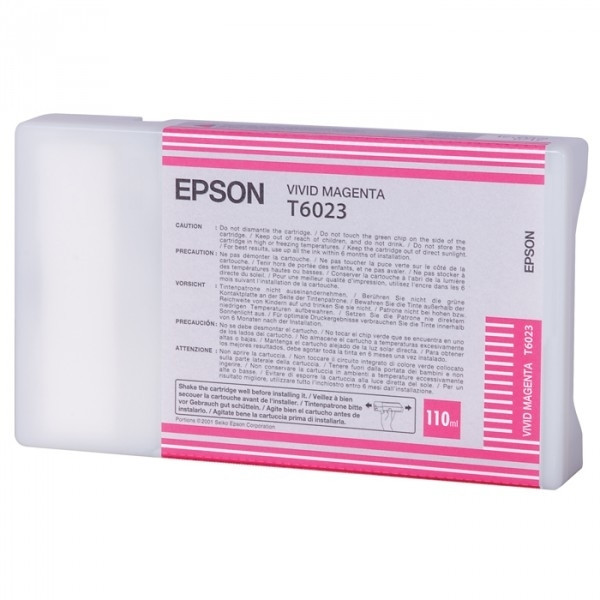 Epson T6023 cartucho magenta vivo (original) C13T602300 026022 - 1