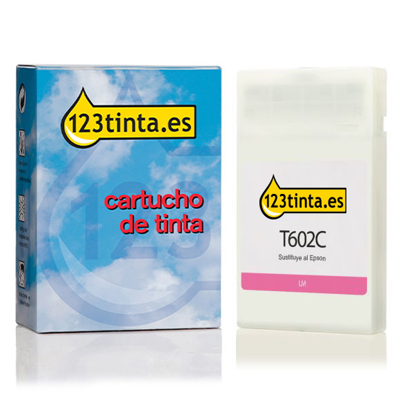 Epson T602C cartucho de tinta magenta claro (marca 123tinta) C13T602C00C 026117 - 1