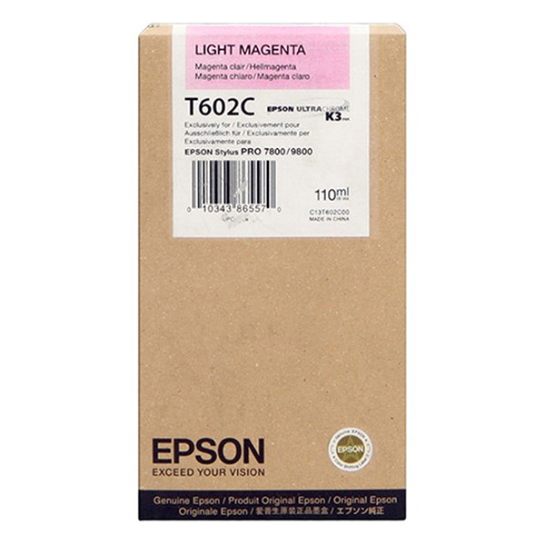 Epson T602C cartucho magenta claro (original) C13T602C00 026116 - 1