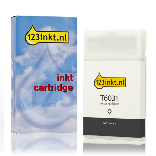 Epson T6031 cartucho de tinta foto negro XL (marca 123tinta) C13T603100C 026035 - 1