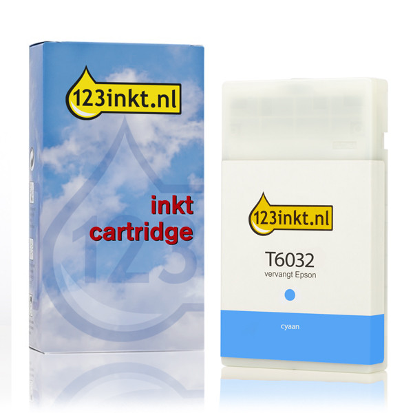 Epson T6032 cartucho de tinta cian XL (marca 123tinta) C13T603200C 026037 - 1