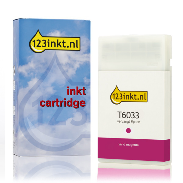 Epson T6033 cartucho de tinta magenta intenso XL (marca 123tinta) C13T603300C 026039 - 1