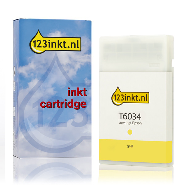 Epson T6034 cartucho de tinta amarilo XL (marca 123tinta) C13T603400C 026041 - 1