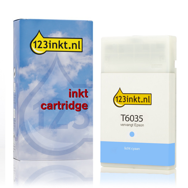 Epson T6035 cartucho de tinta cian claro XL (marca 123tinta) C13T603500C 026043 - 1