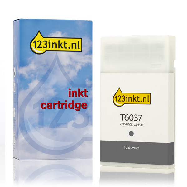 Epson T6037 cartucho de tinta gris XL (marca 123tinta) C13T603700C 026047 - 1