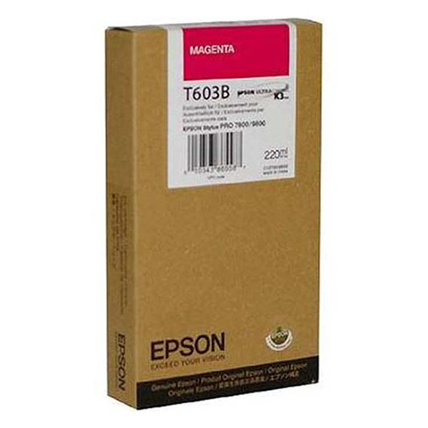 Epson T603B cartucho de tinta magenta XL (original) C13T603B00 026118 - 1