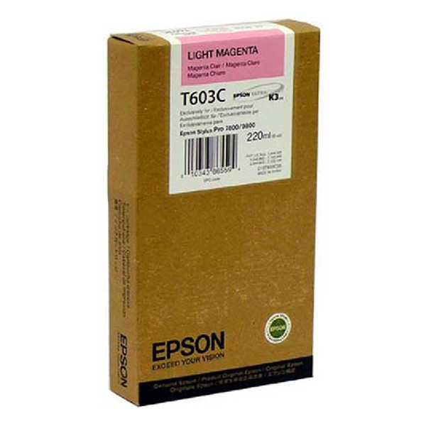 Epson T603C cartucho magenta claro XL (original) C13T603C00 026122 - 1