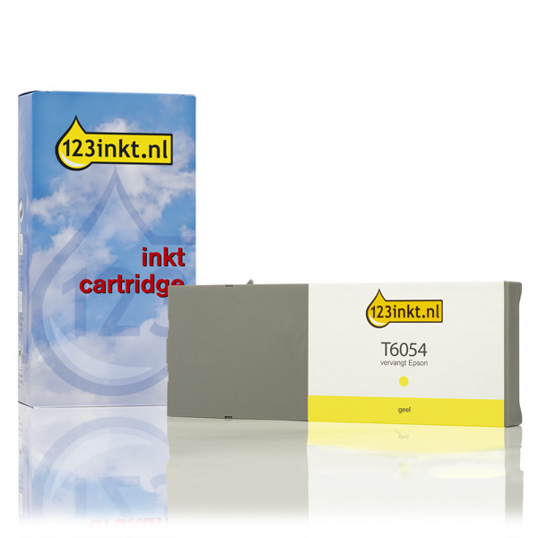 Epson T6054 cartucho de tinta amarillo (marca 123tinta) C13T605400C 026057 - 1