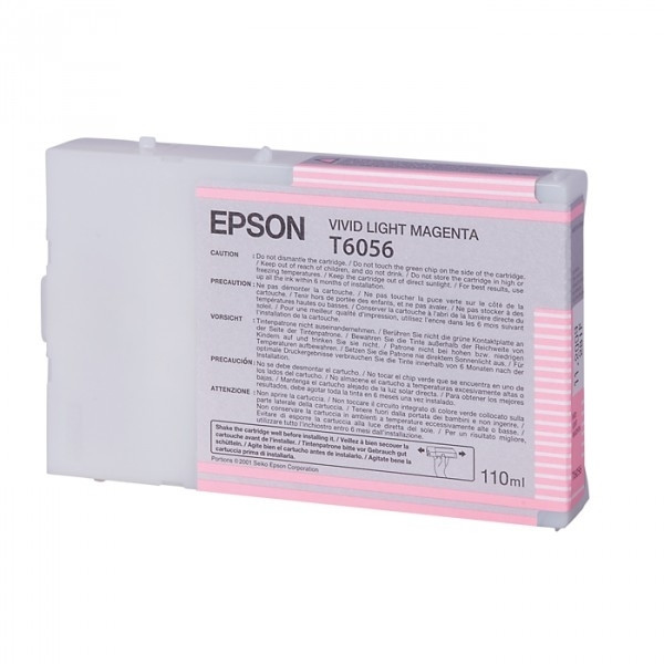 Epson T6056 cartucho magenta vivo claro (original) C13T605600 026060 - 1